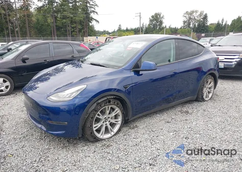 2022 Tesla Model Y Long Range Dual Motor All-Wheel Drive from USA, damaged, VIN 7SAYGDEE9NF346683